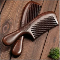 Wooden Comb Natural Handmade Comb, Fine Tooth Sandalwood Comb for Wavy Hair,Thick Hair, Thin Hair, Straight Hair, No Static 1