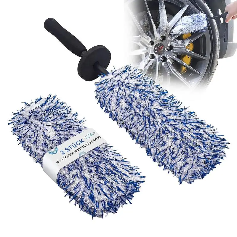 

Car Rim Brush Wheel Rim Brush Rim Cleaner Brush Microfiber Car Wash Brush For Car Detailing Wheel Cleaning Tool Tire Brush