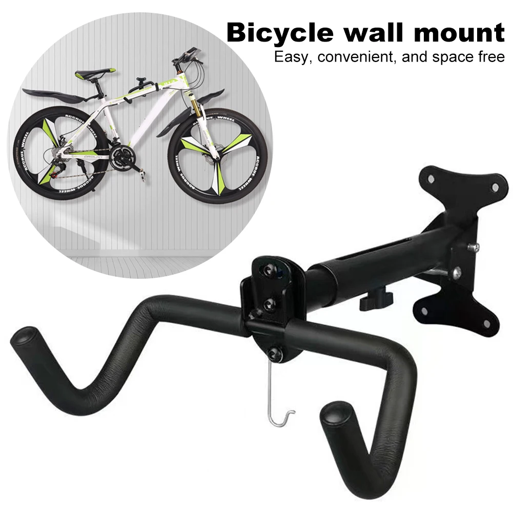 Bicycle Wall Mount Bike Wall Hanger Bike Rack Wall Hook Holds Up To 55.1 Lbs Mount Foldable Mount Hanger for Home Space Saving