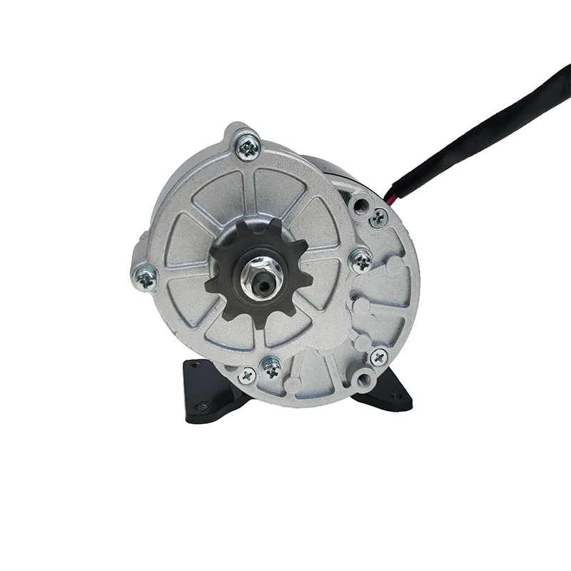 

Carbon brush 12V 24V 36V 48V DC motor with reducer 3300RPM speed ratio 1:9.78 337rpm brushed motor for electric vehicles
