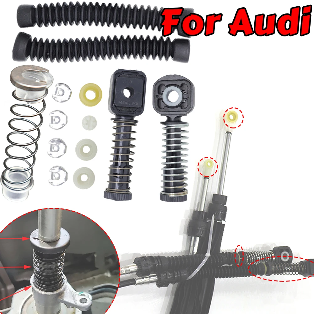 Manual Gear Shift Selector Lever Linkage Cable Bowden Bushing Sleeve Gaiter Repair for Audi A1 8X A3 8P TT 8J Seat Altea Ibiza