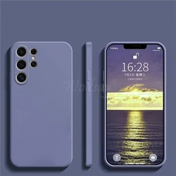 Liquid Silicone Rubber Protector Case for Galaxy S25 Ultra - Sleek and Durable Cover (Lavender Grey)