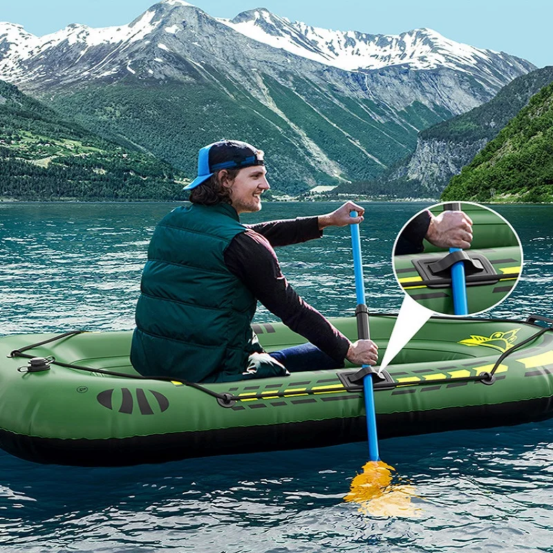1/2 Person Inflatable Boat Rubber Boat Thick Wear-resistant Fishing Decal Canoe Dinghy Marine Boat Hovercraft