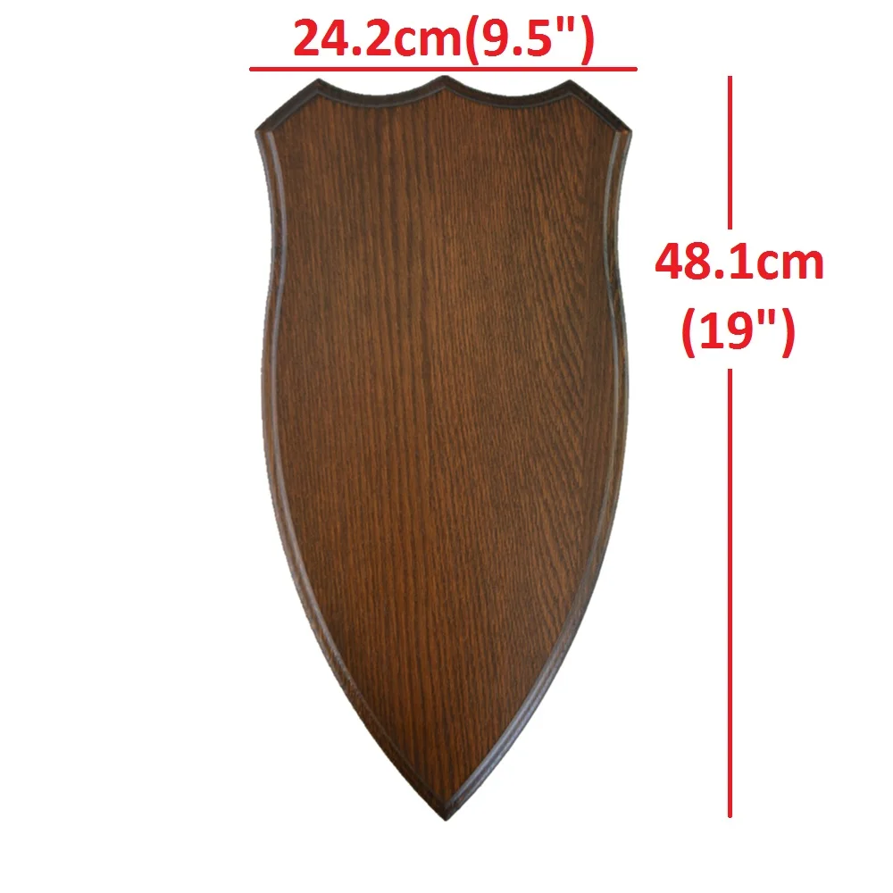 Wooden Base Shield Trophy Mounting Plaque for Deer Roe Skull Antler Solid Oak Trophy Plate