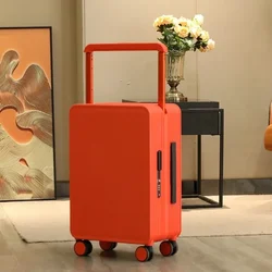 EXBX Mid-mounted Wide Trolley Suitcase Women's 20 Inch Cabin Suitcase Small Suitcase 24 Inch Universal Wheel Lockbox Men