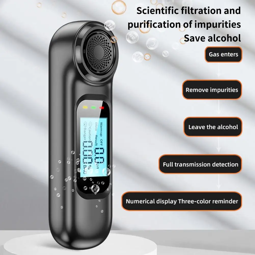 

Drunk Driving Tester Practical Rechargeable Mini Exhalation Blowing Tester for Car