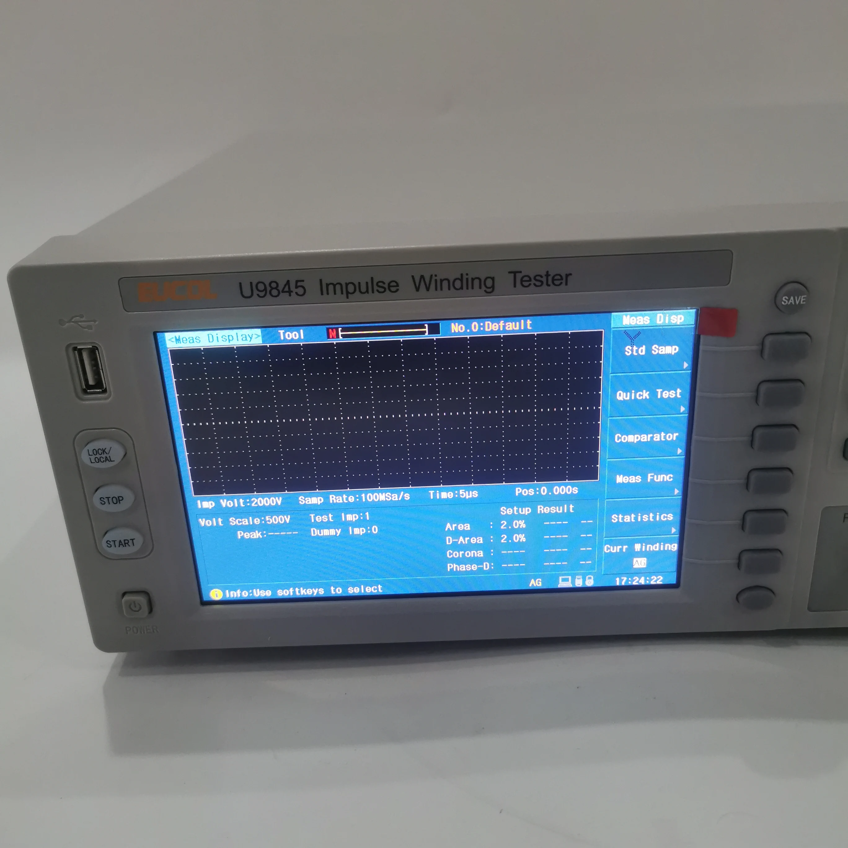 U9845 4 Channel Impulse Winding Tester 100-5000V 100Msps Coil Turn-to-Turn Tester for Motor Transformer Inductor Coil Test Machi detail image 5