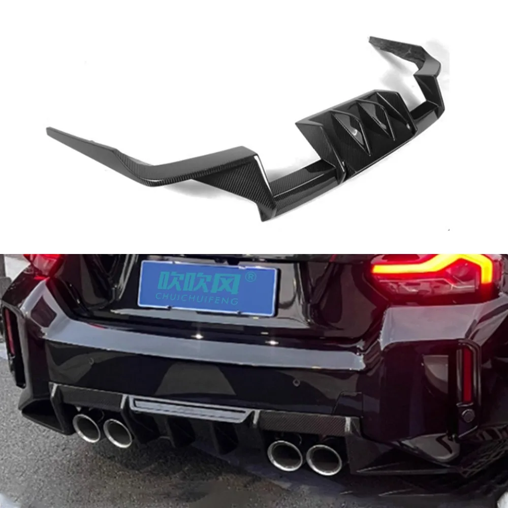 For-BMW-M2-G87-R44-Style-Dry-Carbon-Fiber-Rear-Lip-Spoiler-Car ...