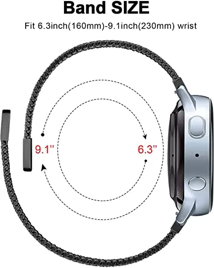 Milanese Magnetic Metal Watch Strap - Premium Wristband