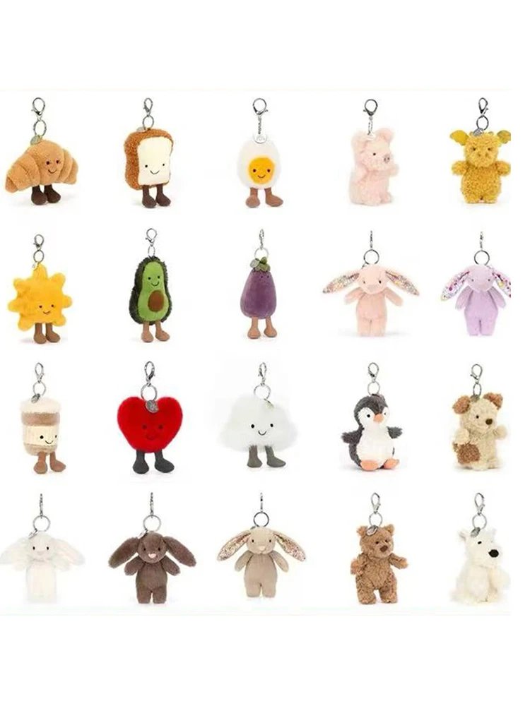 AMUSEABLE CROISSANT Bag Charm Soft Plush Toy Keychain | eBay