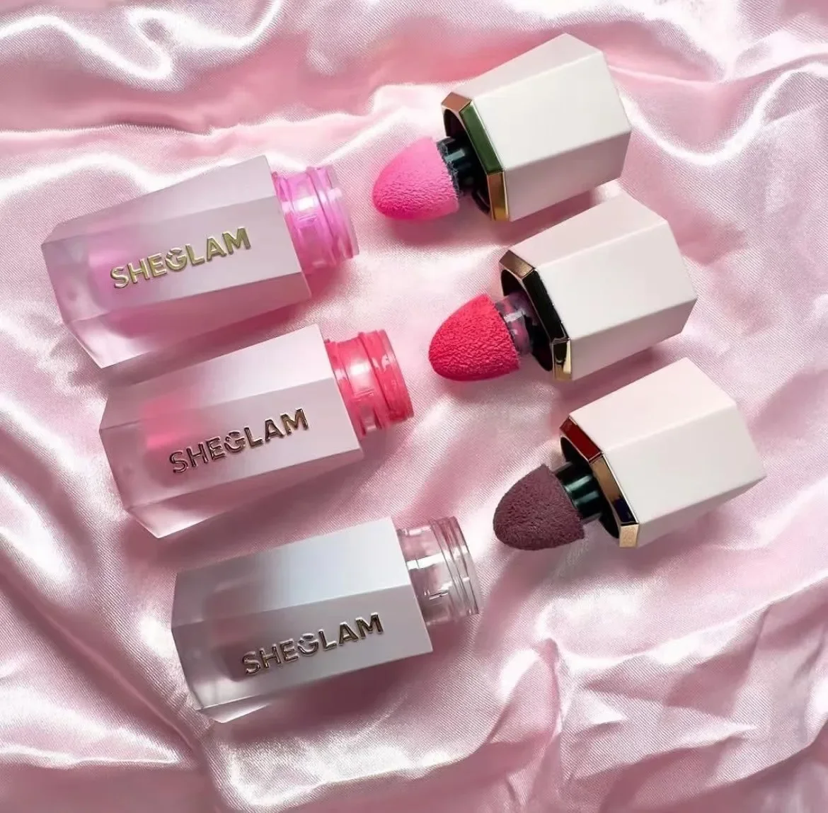 

3pcs sheglam make up Liquid Blush Facial Nourishing Blusher Gel Cream Multi-purpose Eye Shadow Lip Gloss Makeup wholesale
