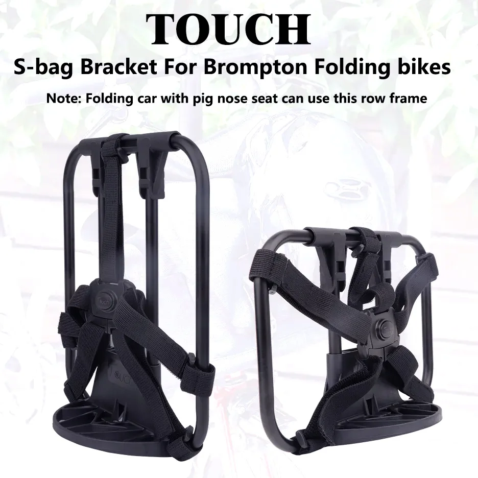 

Shoulder Backpack Bascket Bag Frames Bicycle Parts Touch Alloy Bike For Brompton Folding Bikes Front Carrier Frame S-bag Bracket