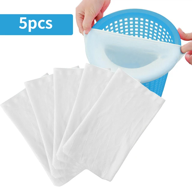 5Db/Készlet Medence Skimmer Nylon-Korróziógátló Zokni Tároló Táska Uszoda Szűrő Konyhai Hulladékkosarak Skimmerszűrő