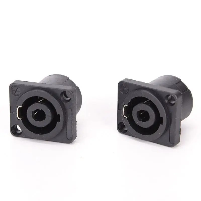 4 Pin Female Panel Cable Connector for for Head Ohm Small Square Seat Connector PCB Moun P9JD
