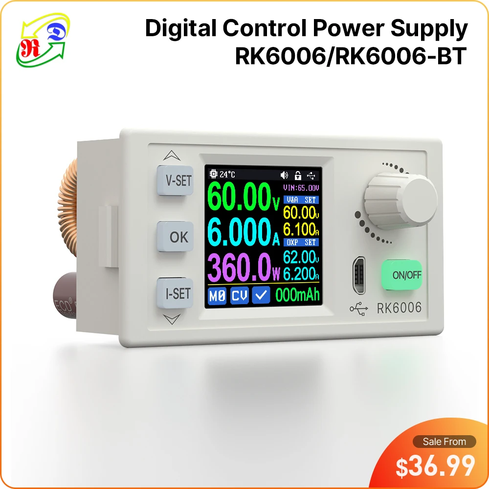 RD RK6006 RK6006 BT 60V 6A 4 cyfry komunikacyjne regulowane ...
