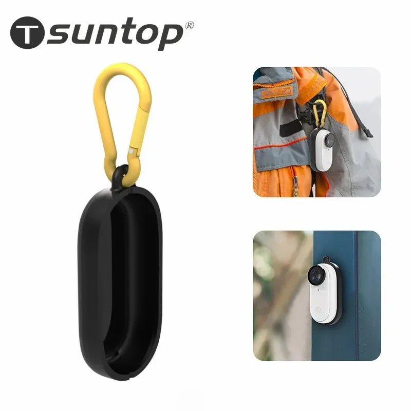 Suntop Per Insta360 Go 3 Corpo Gabbia Protettiva In Plastica Magnetica Con Moschettone Accessori Per Videocamere Sportive E D'Azione