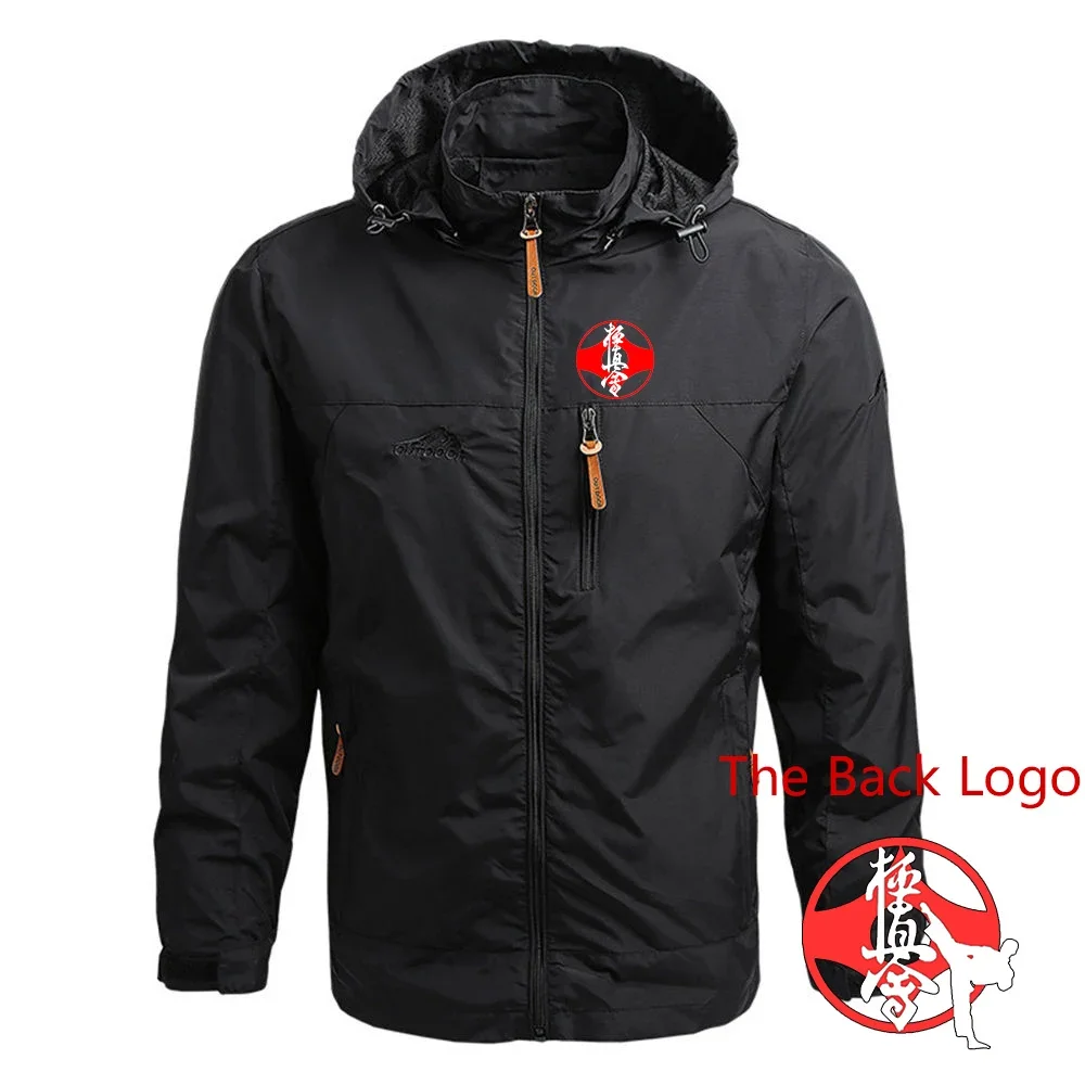 

Kyokushin Karate Printed Casual Jacket Men's Winter Waterproof Jacket Windbreaker Fashion Coat Hoodies Jacket Outerwear Clothing