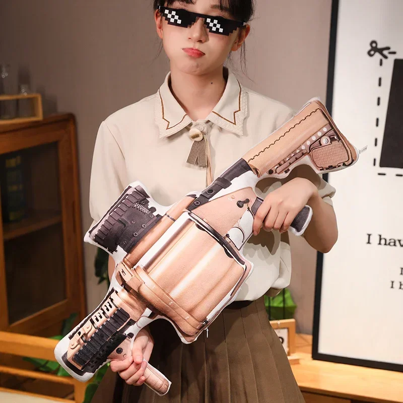 Realistic Battlefield Conventional Firearms Counter-strike Guns Plush Toy Children Game Doll Birthday Gift for Boyfriend