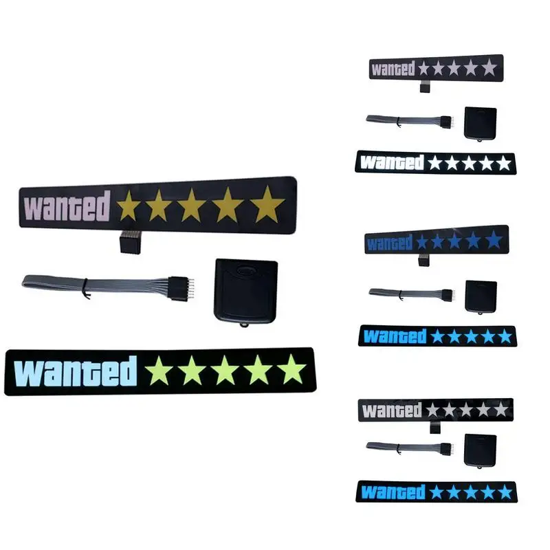 

Car Stickers Creative Windshield Electric Wanted Decal Styling Luminous Icon Sticker Decoration Accessories For Vehicles