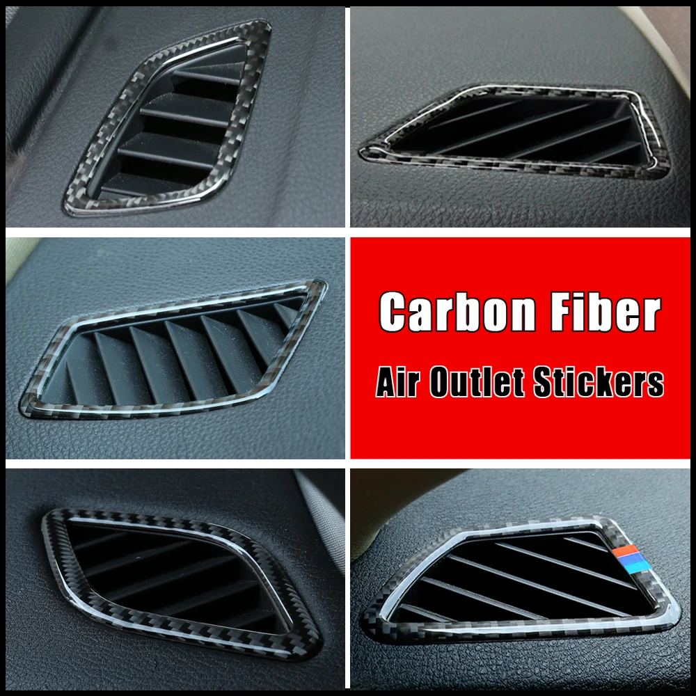Carbon Fiber Interior air Outlet Styling Abdeckung Aufkleber Für BMW 1 3  Serie GT F30 F34 E90 E92 E93 E84 x1 X5 X6 E70 E71 - AliExpress