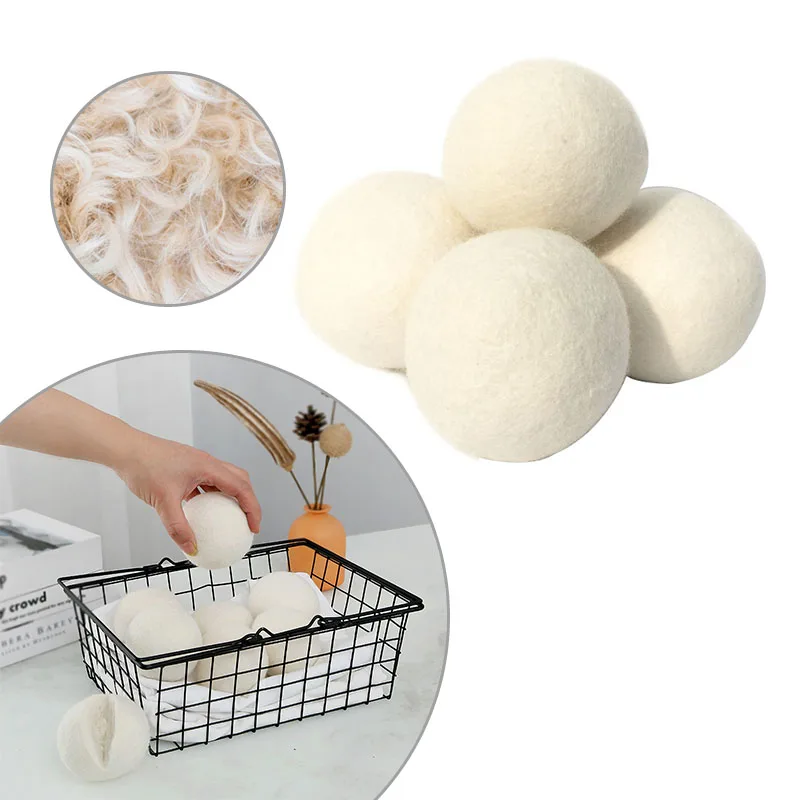 Clothes Wool Dryer Balls Laundry Tumble Dryer Balls 5cm Laundry Softener Reusable Home Washing Machine Accessories
