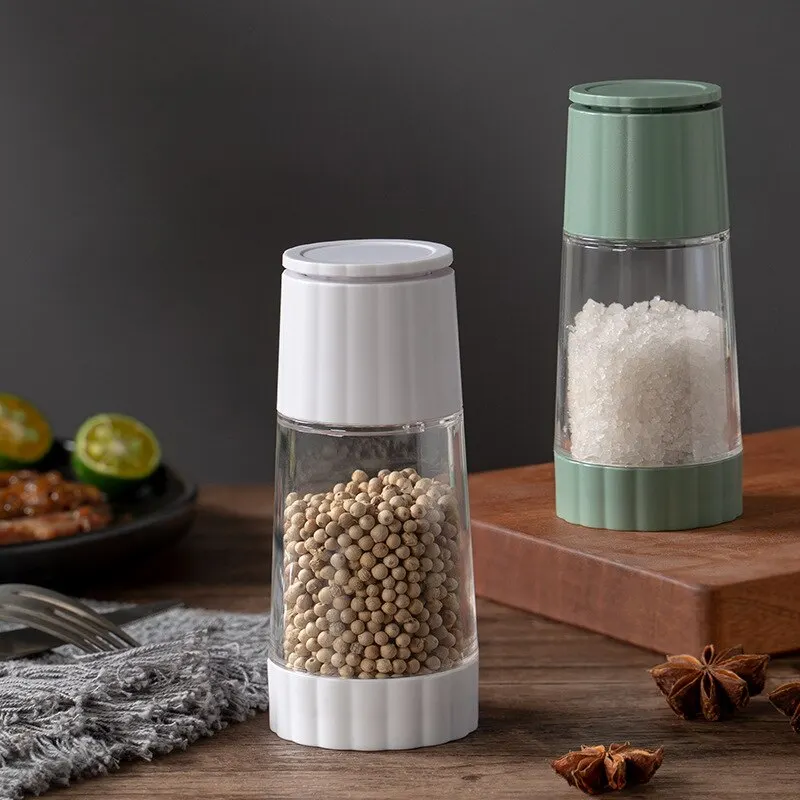 Household Pepper Grinder Rotary Manual Sea Salt Pepper Seasoning Bottle Grinder Glass Seasoning Bottle 1pc salt and pepper grinder pepper grinder