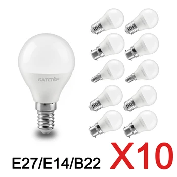 10pcs Led Mini Bulb 220V E27 E14 B22 Globe Bulb Energy Saving Lamp 3W 5W 6W 7W Led Warm Cold Light for Home Decoration