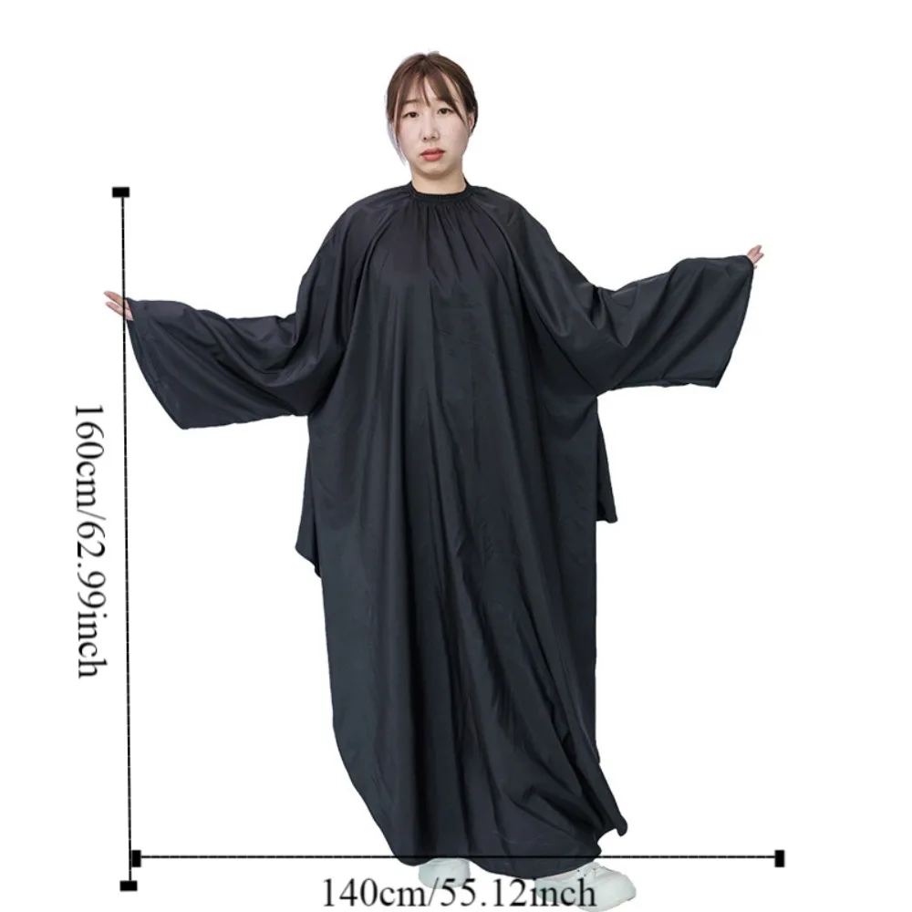 방수 긴 소매 헤어 커팅 케이프 미용 가운 헤어컷 앞치마 전문가용 랩 살롱 미용복 성인용