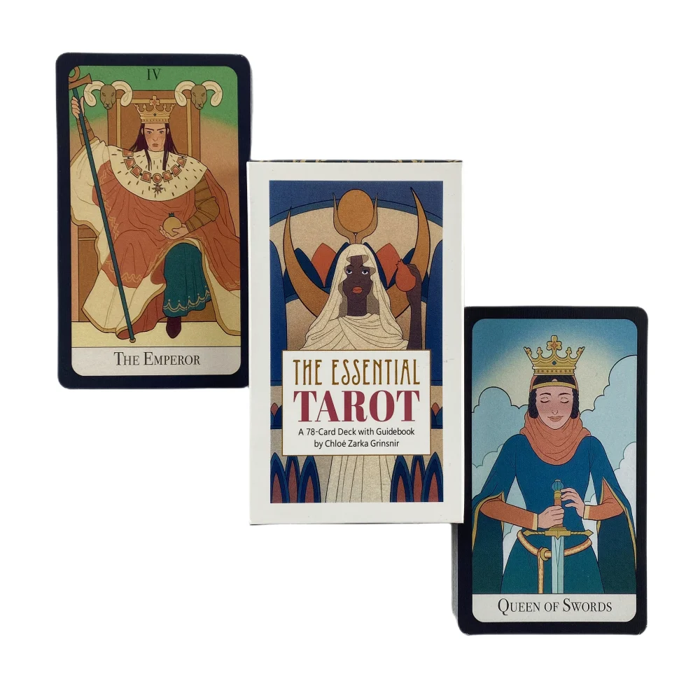 The Essential Tarot Cards Training Deck Fortune Telling Board Games Party Traditional Divination Fate Oracle Gift Edition mystical realm tarot cards divination table fate fortune telling oracle deck entertainment board game party edition