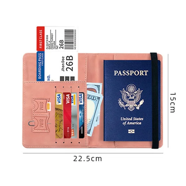 Pu Leder Pass hülle wasserdicht Dokument Business Pass Inhaber Kredit  ausweis Brieftasche Reise Multifunktion schutz - AliExpress