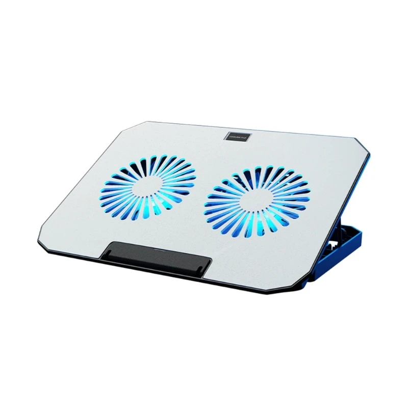 Adjustable Laptop Cooling Stand With Two Quiet Fans with 2xUSB Phone Holder