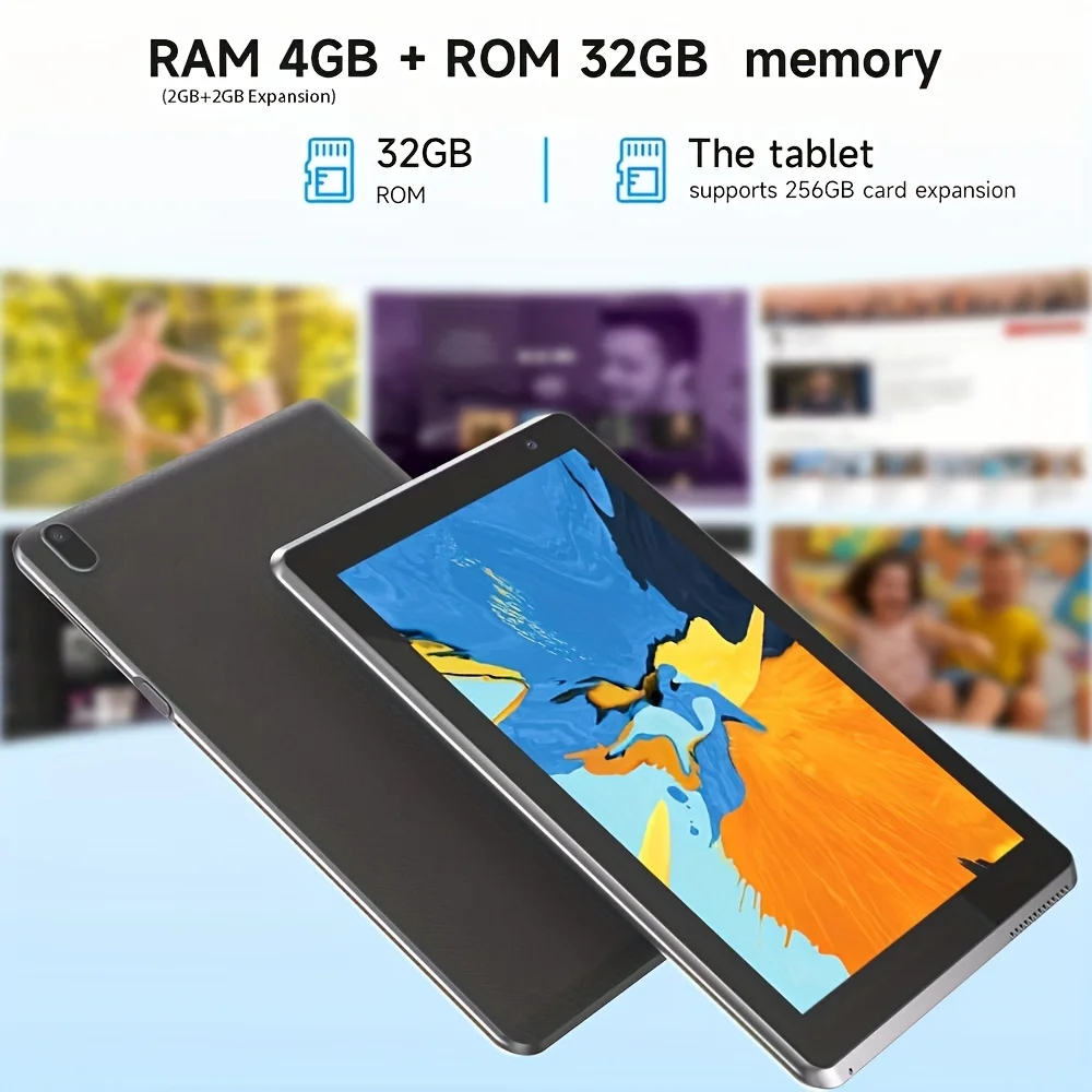 Android Tablet 7 Inch, Android 12.0 Tableta 2GB+2GB RAM + 32GB ROM + 512GB SD Expansion Tablet, RK3326S Quad-core Processor 6