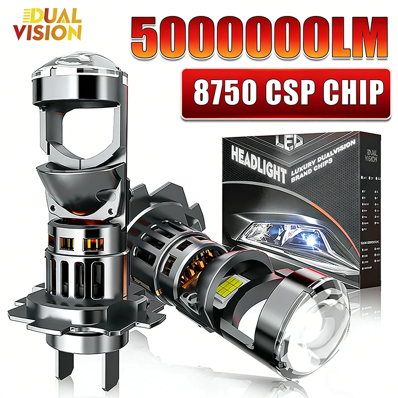High-Power LED Canbus Car Headlight with Projector Lens – Ultra-Bright Fog Bulb