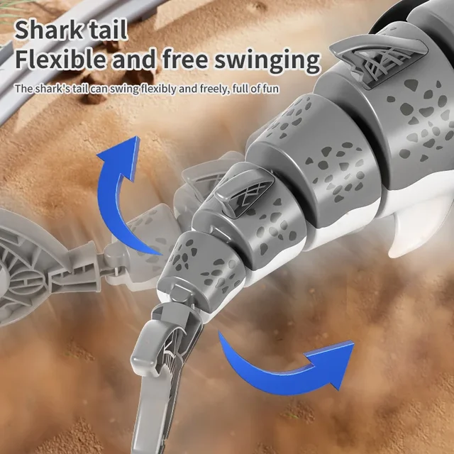 Bionic Shark Rc Car Rotating Remote Control Climbing Car with Light 360 Degree Swing Tail Boys Kids Toy Gift Electric Model 2