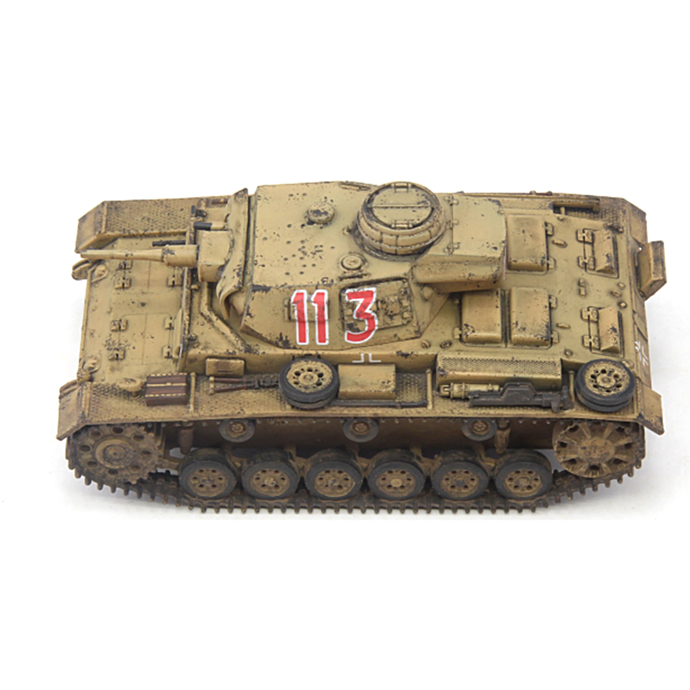 

Немецкий танк модель III G-типа североафриканское поле боя 113 # Модель сборной готовой продукции 1: 72 CP0020