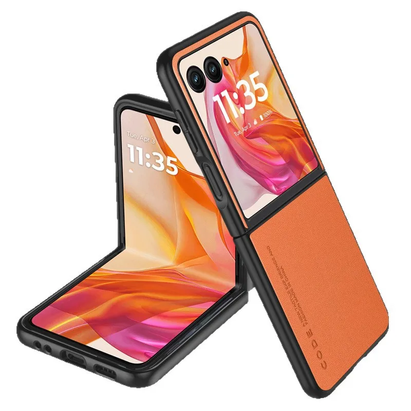 Premium PU Leather Folding Phone Case - Anti-Drop Protection with PC+PU Back Cover