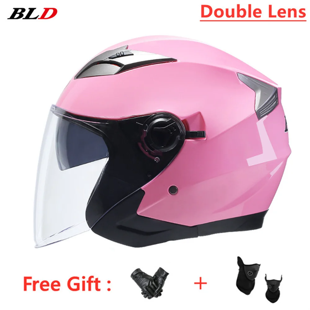 

Мотоциклетный шлем с двойными линзами, защитный, с открытым лицом, в горошек, для мотокросса, гонок, мотоциклистов