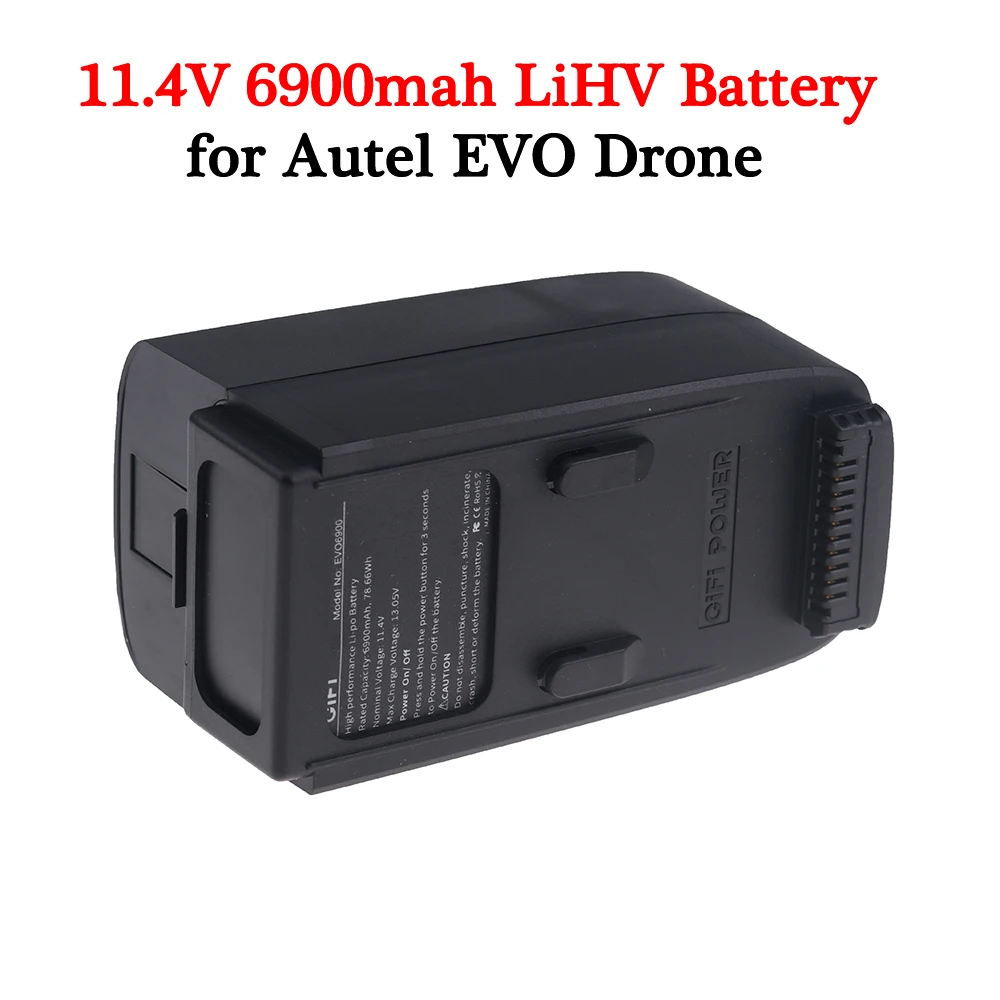 

for Autel EVO Drone 11.4V 6900mah LiHV Battery Replacement Battery Fly more 9 mins than original 4300 battery