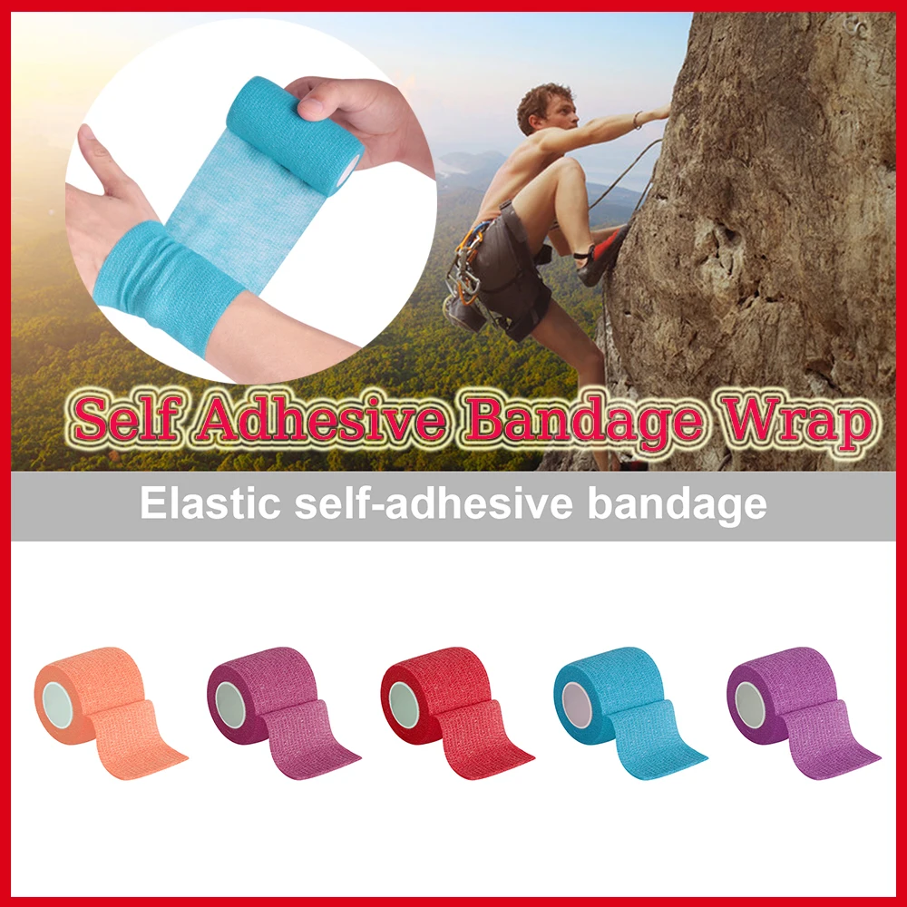 

Self Adhesive Bandage Wrap Colourful Breathable Elastic Bandage Wrap Tape Bandages Tape For Wounds Ankle Elbow Wrist Knee
