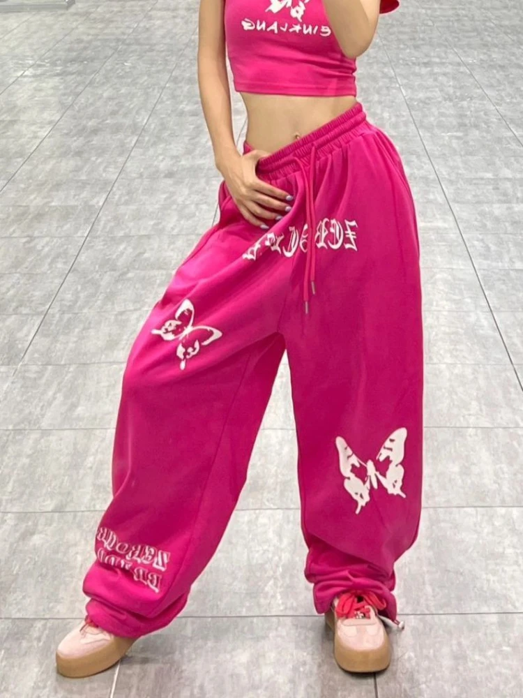 ☆NERDY☆ 21FW Logo Tape Sweatpants Pink Box Logo Sweat Pants – Vast.