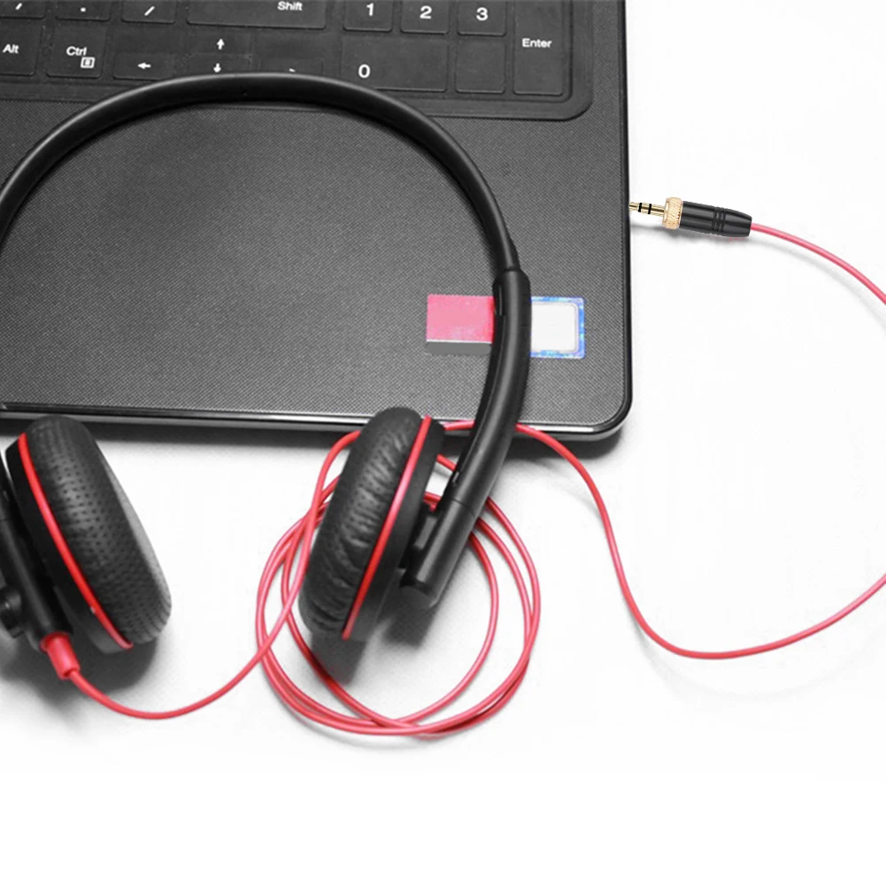 3.5mm Male Stereo Headphone Audio Solder Connector For Sennheiser For Sony UWP-D21 UWP-D22 with M6 Internal Thread