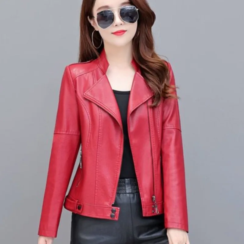 new-2023-autumn-winter-women-leather-top-coat-short-slim-outwear-fashion-biker-jacket-casual-thin-temperament-outcoat