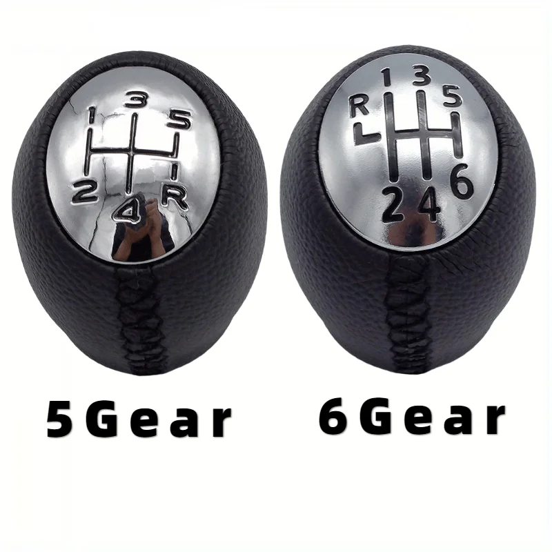 5/6 Gang PU Leder Handball Manuelle Schalthebel Kopf Zubehör Geeignet für Renault Megaane Auto Schalthebel – Detail 3