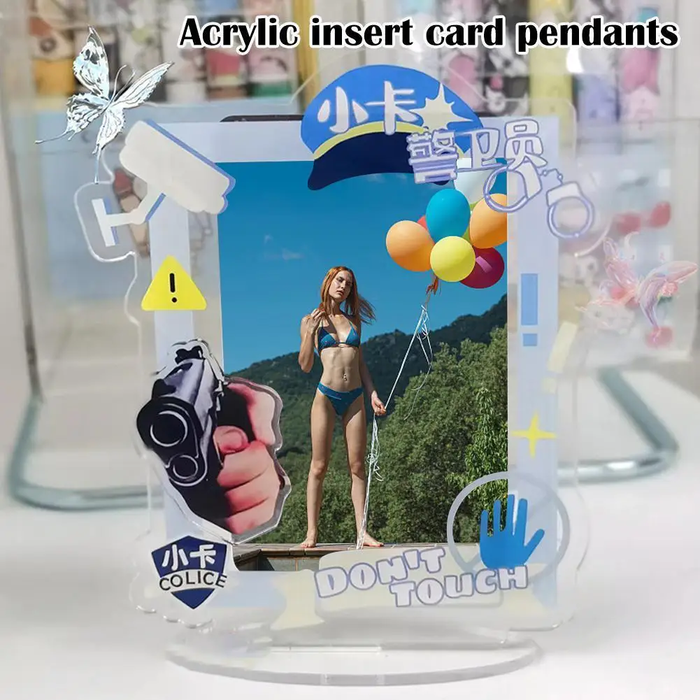 

Подвеска для карт из акрила, маленький держатель для карт, 3 дюйма, F6I4