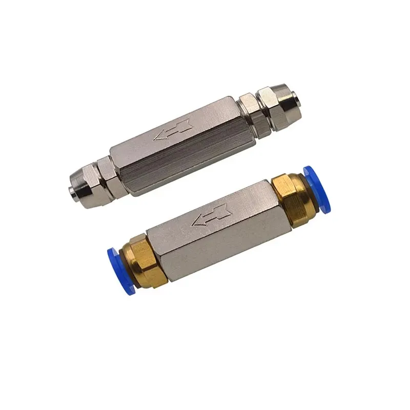 

Pneumatic Check Valve Connector 6mm 8mm 10mm 1/4 Hose Tube Air Gas One Way Valve Brass Valve Air Compressor Pipe Fitting Adapter