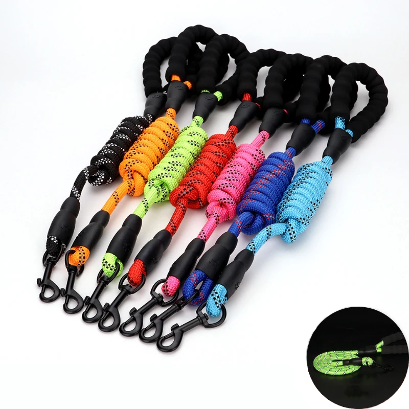 

Nylon Reflective Dog Leash Big Dog Leash Rope Cat Medium Dog Pet Leash And Collar Set Cat Dog Leashes Lead Dog Accersions