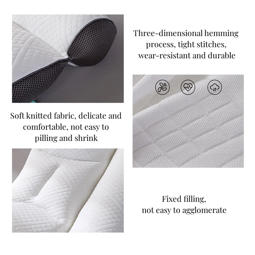 Memory Orthopedic Cotton Pillow 40X60cm Slow Rebound Soft Memory Slepping Pillows Ergonomic Shaped Relax The Cervical For Adult 6
