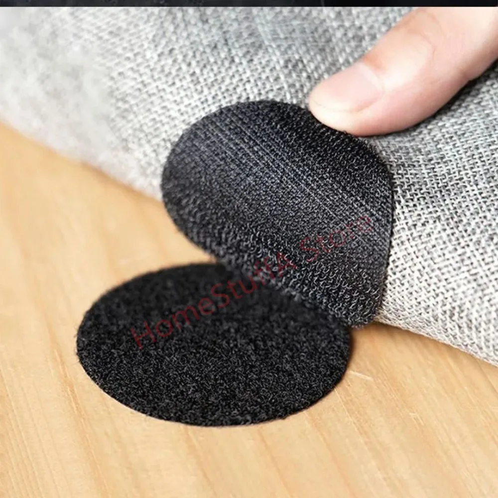 

10Pair Strong Fastener Tape Self adhesive Hook and Loop Nylon Sticker for Car Carpet Tape Floor Mat Double-Sided Stick On Strips