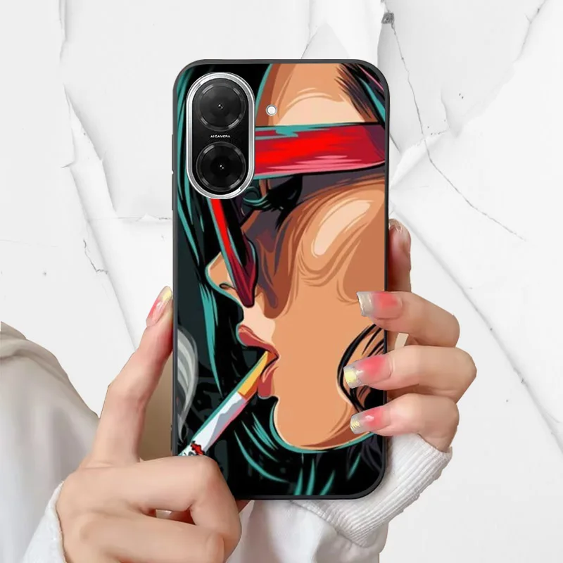 Cute Cartoon Soft TPU Silicone Bumper Back Cover Case, Shockproof Protective Shell