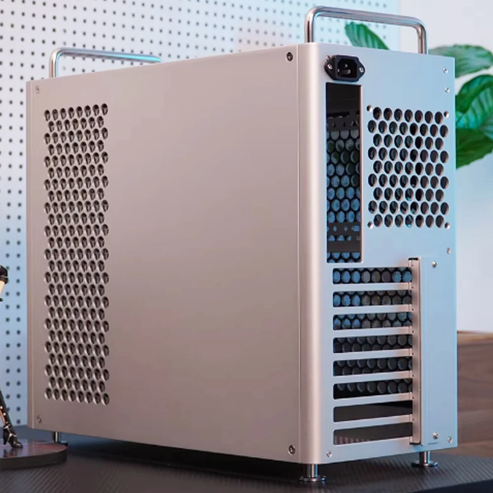 B2Max 풀사이즈 알루미늄 ATX 컴퓨터 케이스 32L 용량 ATX 파워 서플라이, 메인보드 및 360 냉각 ATX 파워 서플라이 호환